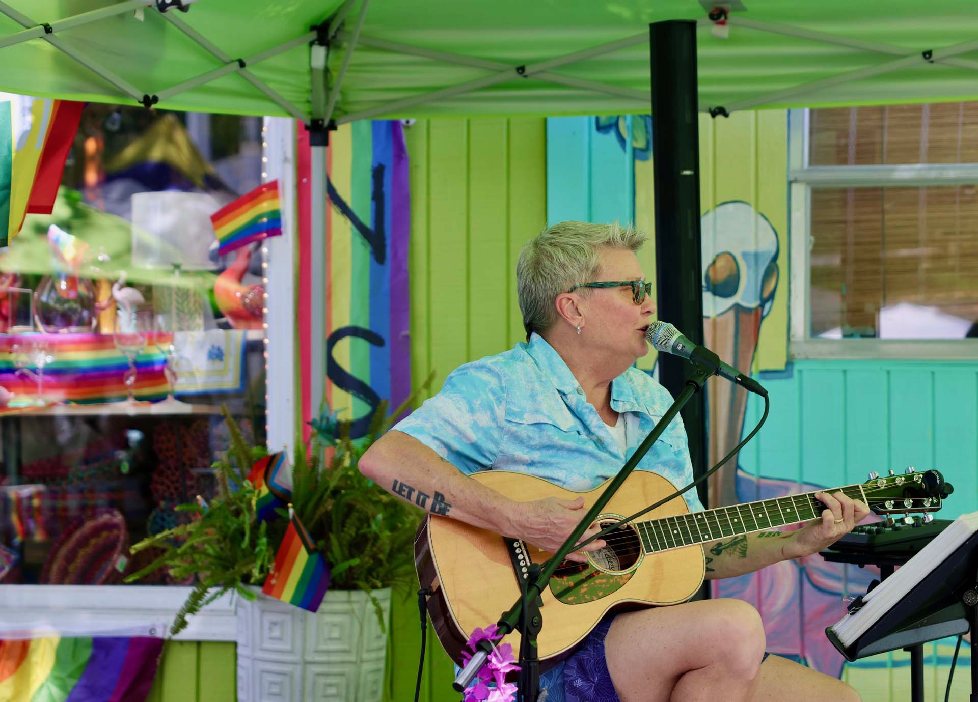 Live music performance at Gulfport Pride