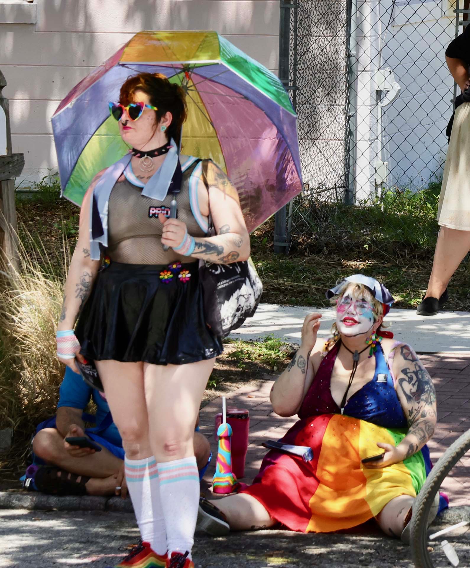 Colorful attendees at Gulfport Pride