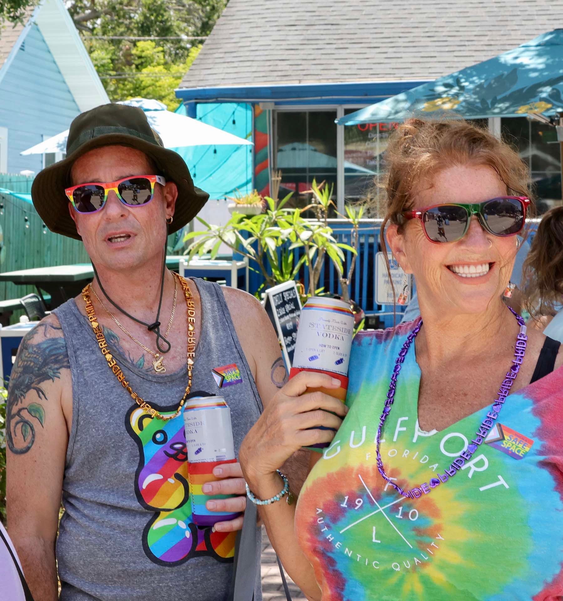 Community members enjoying Gulfport Pride